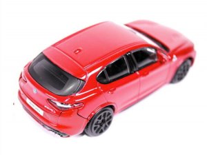 Alfa Romeo Stelvio Die Cast Model - 1:43 Scale - Red - Streets of Fire Series